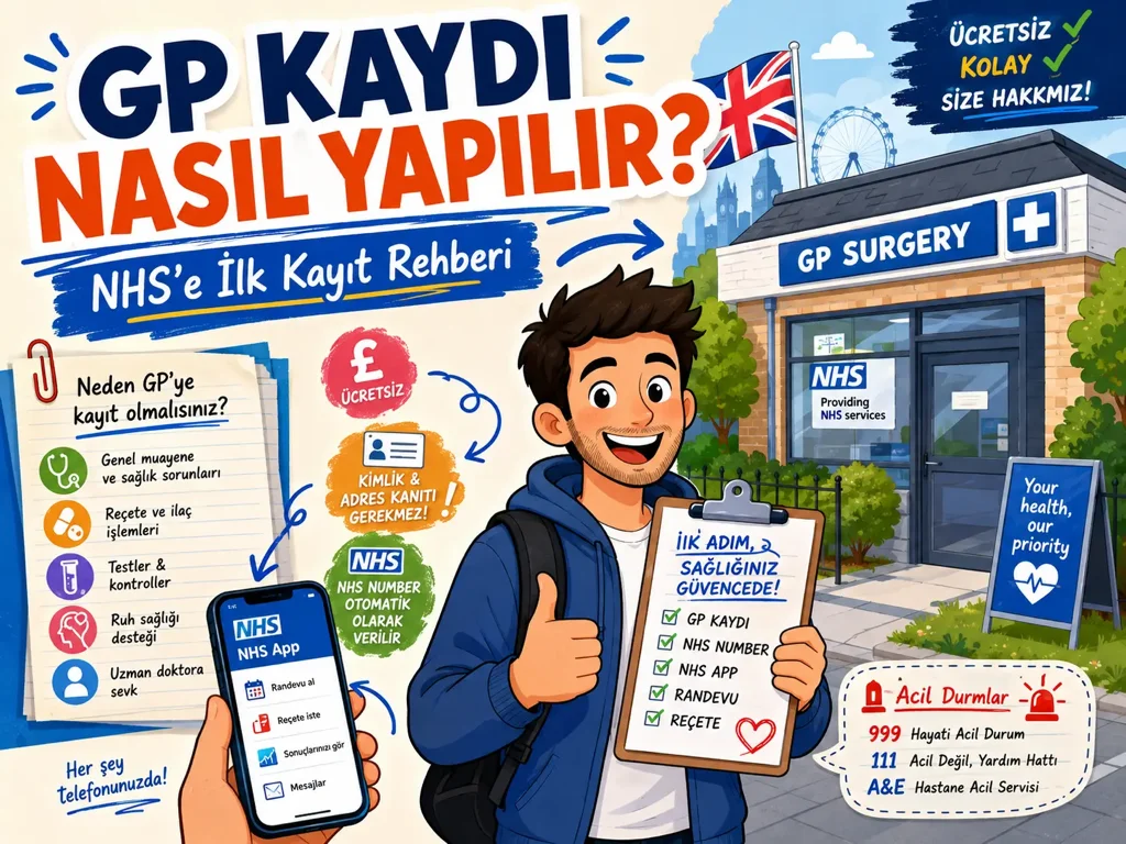 GP Kaydı Nasıl Yapılır? NHS'e İlk Kayıt Rehberi