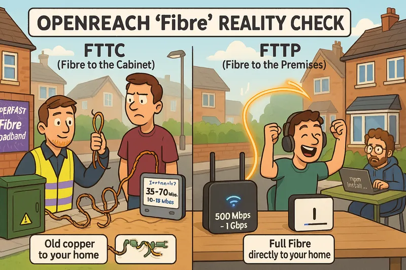 Openreach ve 'Fiber' Aldatmacası: Hız Beklentilerinizi Düşürün