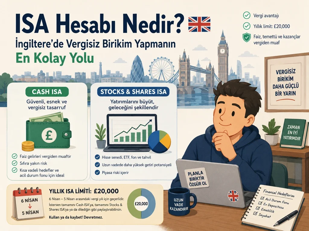 İngiltere'de ISA Hesabı Nedir? Vergisiz Birikim Yapmanın En Kolay Yolu