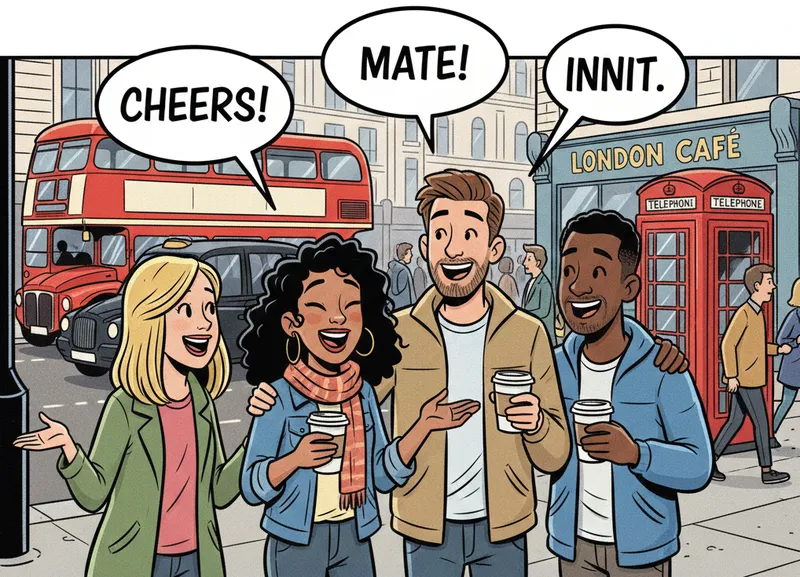 Mate, Cheers, Innit