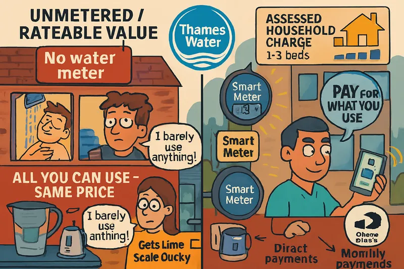 Su Faturası Mantığı: Thames Water, Sayaçlar ve Rateable Value
